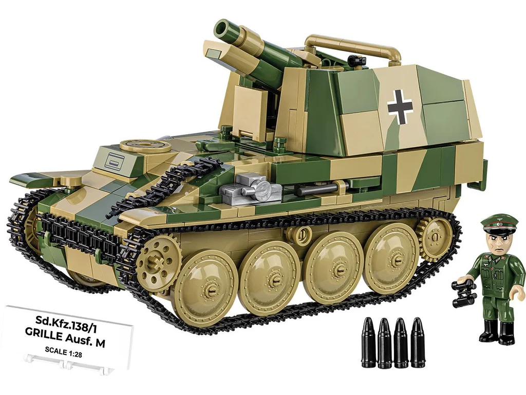 Cobi 2665 II WW Sd.Kfz. 138/1 Grille Ausf. M, 1:28, 720 kostek