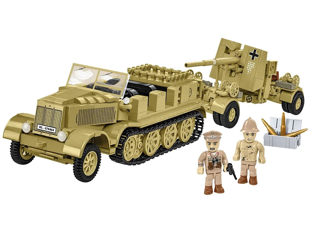 Cobi 3143 II WW Sd. Kfz. 8 táhnoucí 8,8 cm Flak 36, 1:35, 975 k, 2 f
