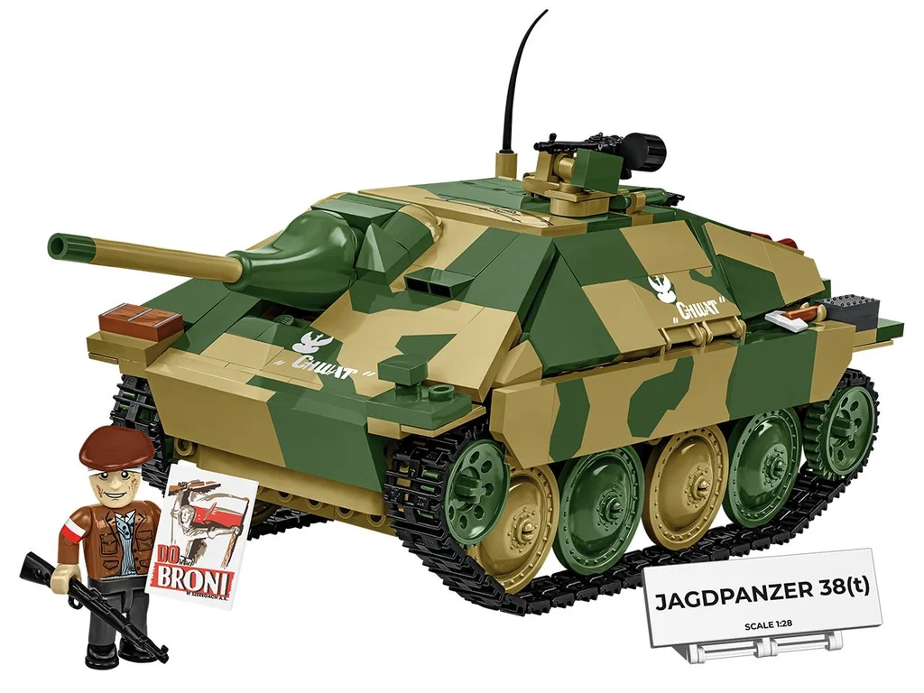 Cobi 2670 II WW Jagdpanzer 38(t) CHWAT (Odvážlivec), 1:28, 731 kostek