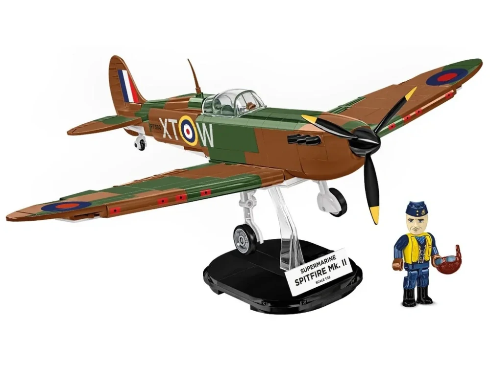 Cobi 5778 II WW Supermarine Spitfire Mk.II, 1:32, 384 k, 1 f 