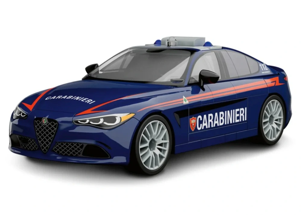 Cobi 24654 Alfa Romeo Giulia Quadrifoglio Carabinieri, 1:35, 99 kostek