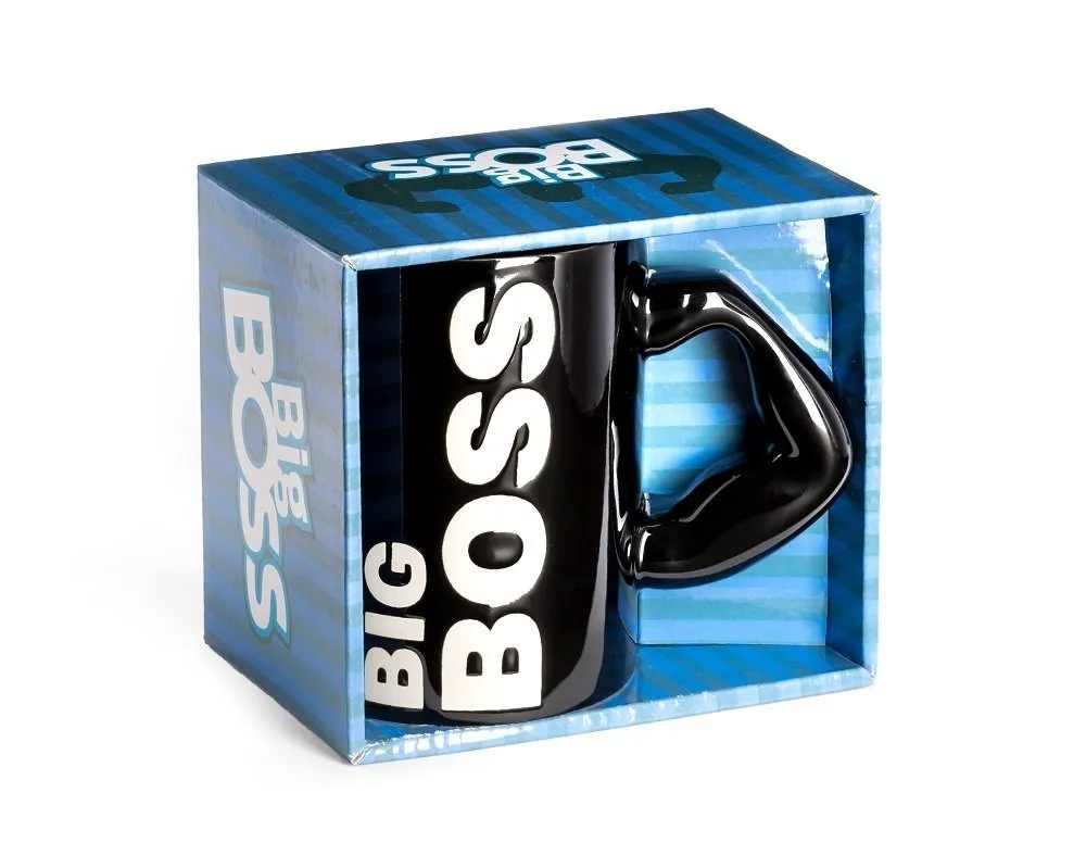 Gadget Master Velký hrnek Big Boss, Černý 450 ml.
