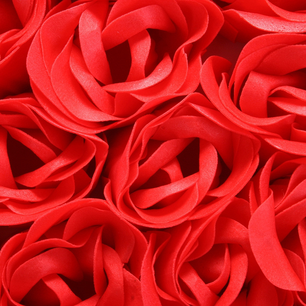 Romantické okvětní lístky růže, Červené