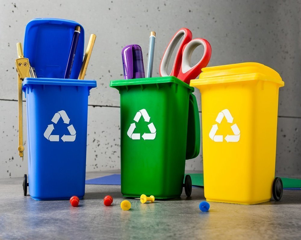 Úložné boxy na tužky, Popelnice