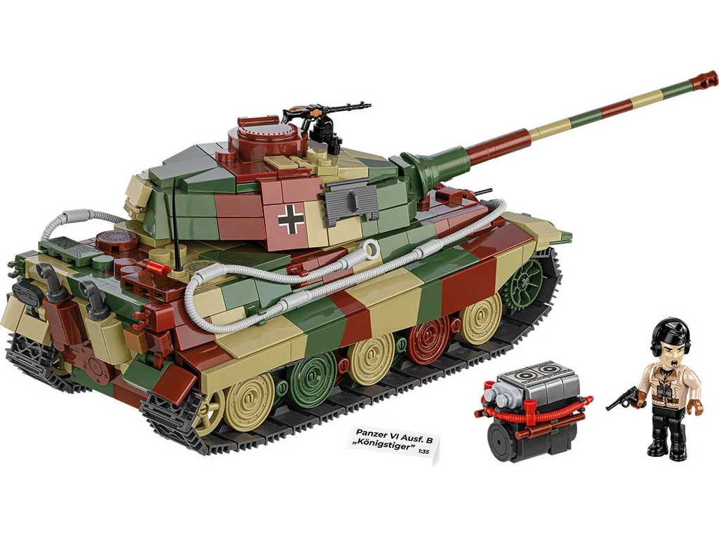 COBI 3113 II WW Panzer VI Ausf. B Königstiger, 1:35, 802 kostek