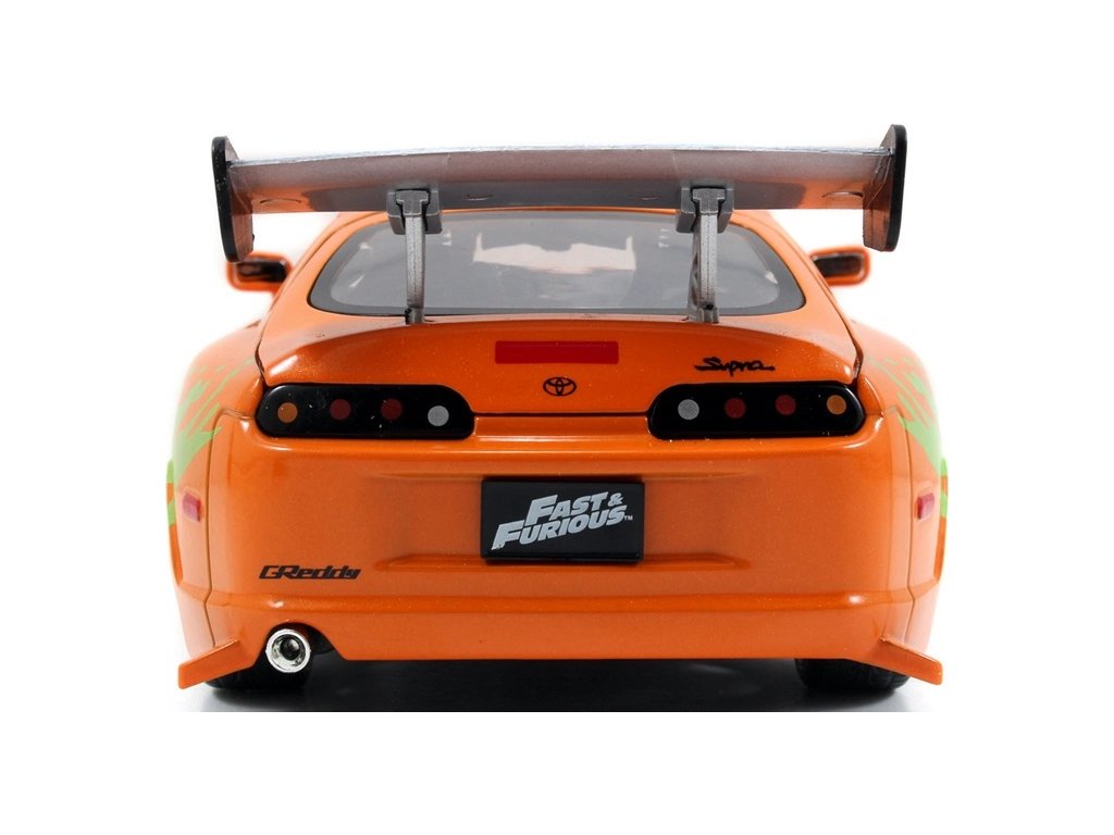 Rychle a zběsile auto 1995 Toyota Supra a figurka Brian O’Conner 1:24