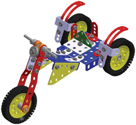 Merkur 018 Motocykly, 174 dílů, 10 modelů