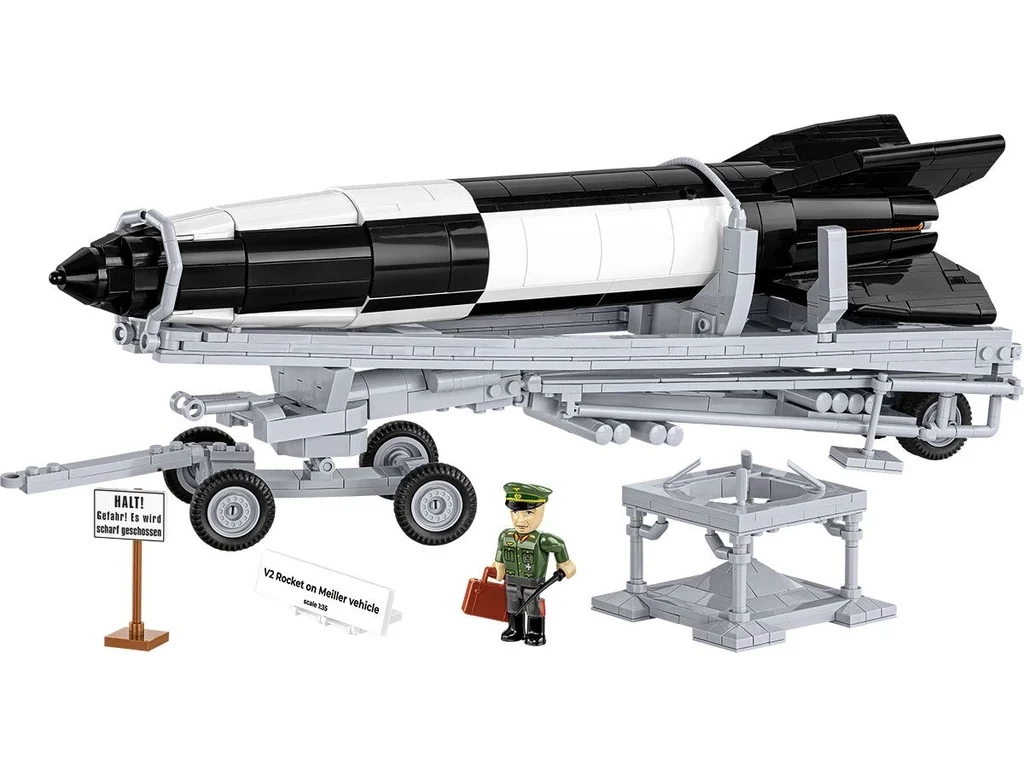COBI 3120 II WW Raketa V2 na podvozku Meiller, 1:35, 1191 kostek