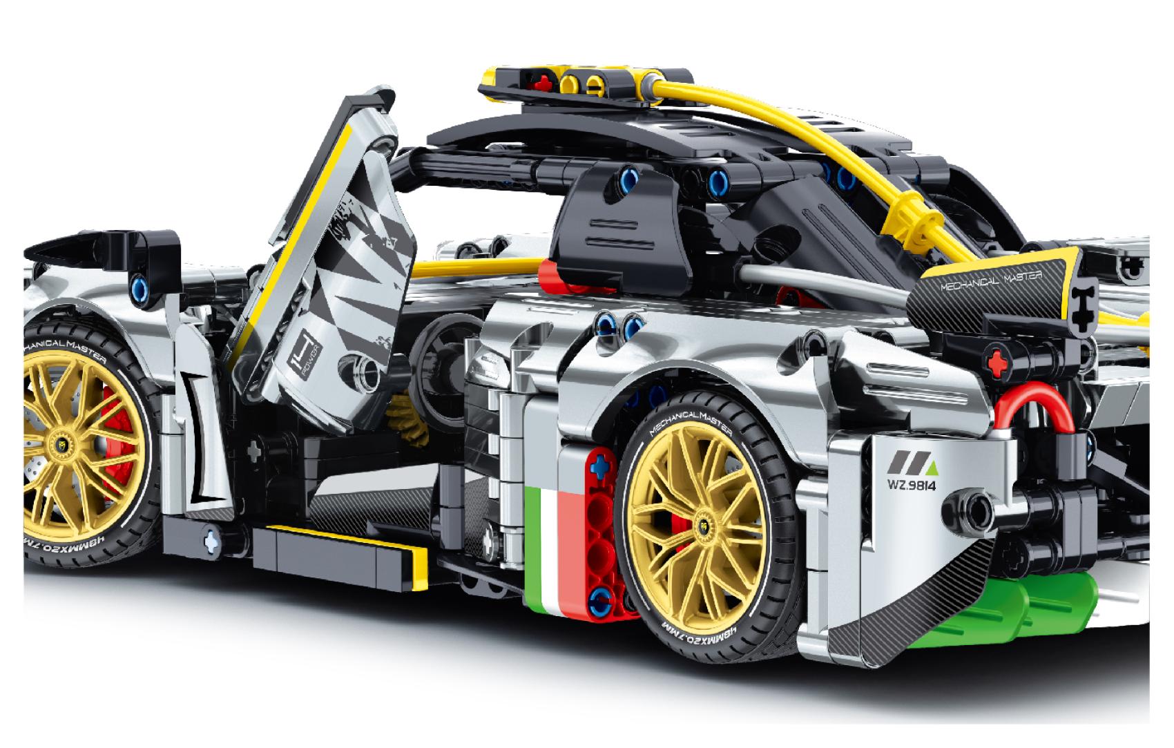 Stavebnice iM.MASTER auto s mechanickým pohonem, 1237 dílků