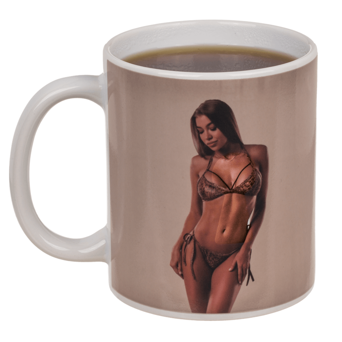 Kameninový hrnek Stripper Girl, s termálním efektem, 12 x 10 cm