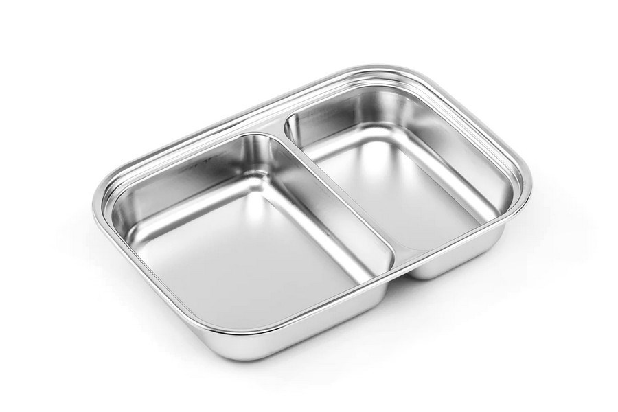 Nerezová obdelníková dóza Cuitisan předělená 1000ml