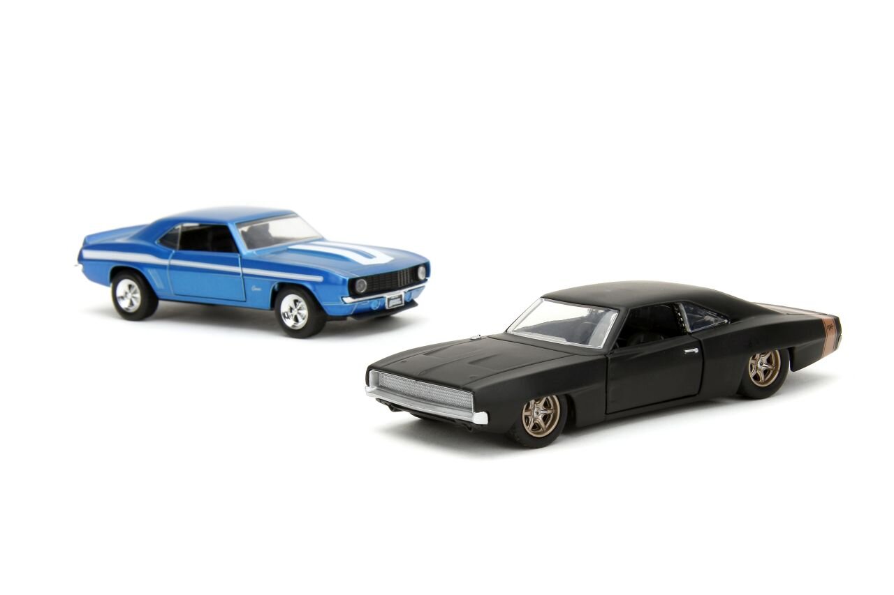 Rychle a zběsile Twin Pack Chevrolet Camaro 1969 a Dodge Charge Wide Body 1968, 1:32