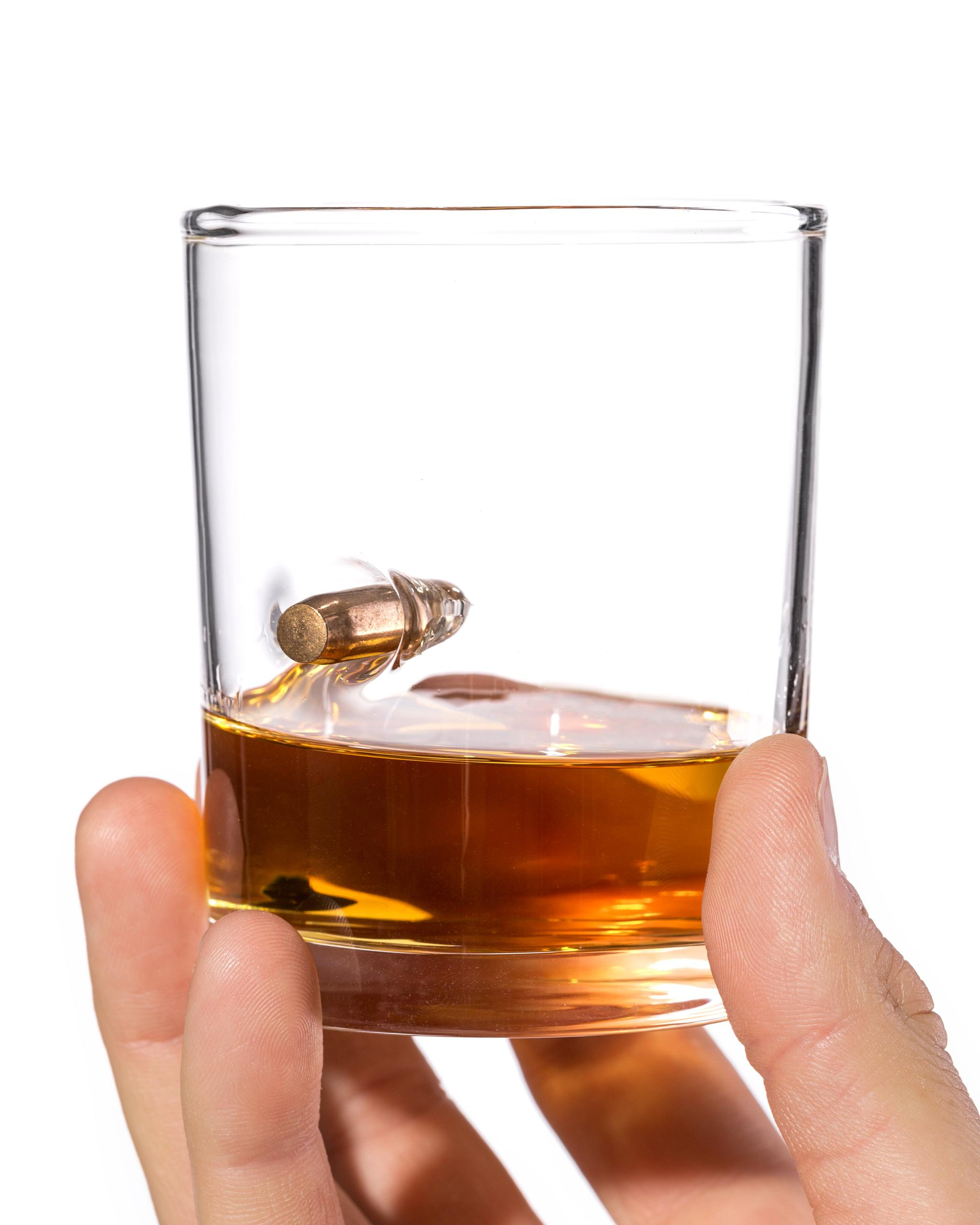 Sklenice na whisky s pravou kulkou, 278 ml.