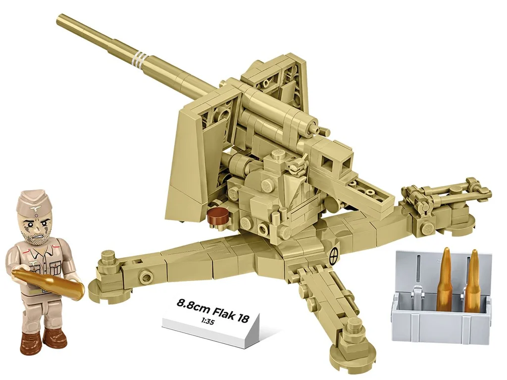 Cobi 3141 II WW 8,8 cm Flak 18, 1:35, 232 k, 1 f