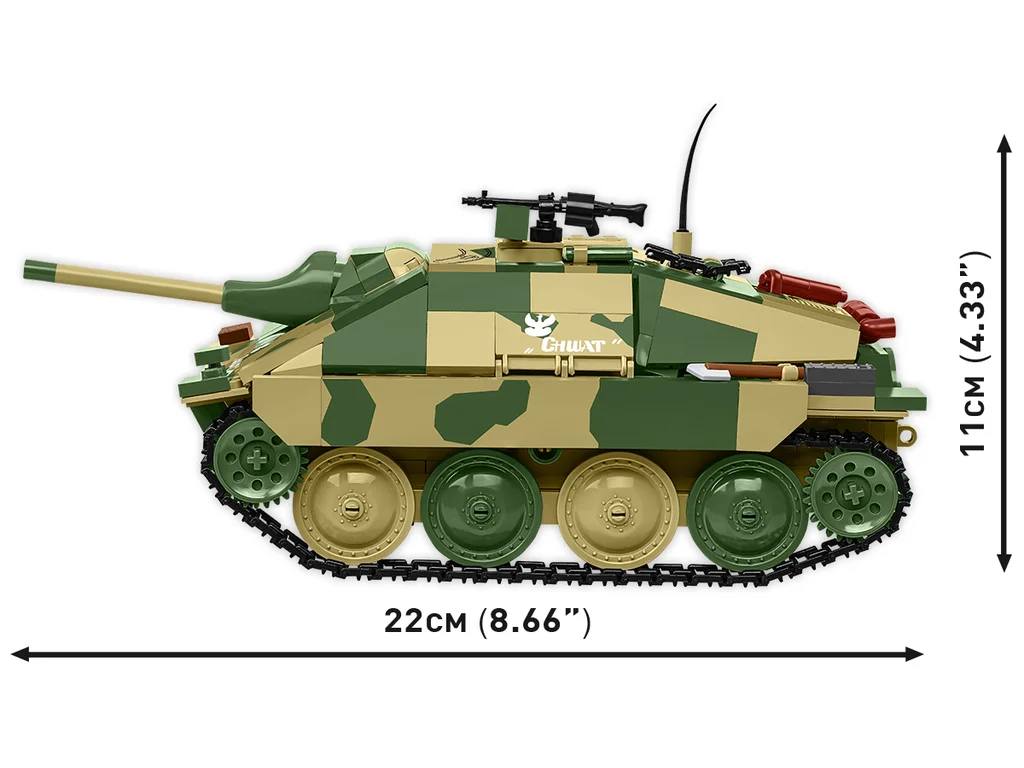 Cobi 2670 II WW Jagdpanzer 38(t) CHWAT (Odvážlivec), 1:28, 731 kostek