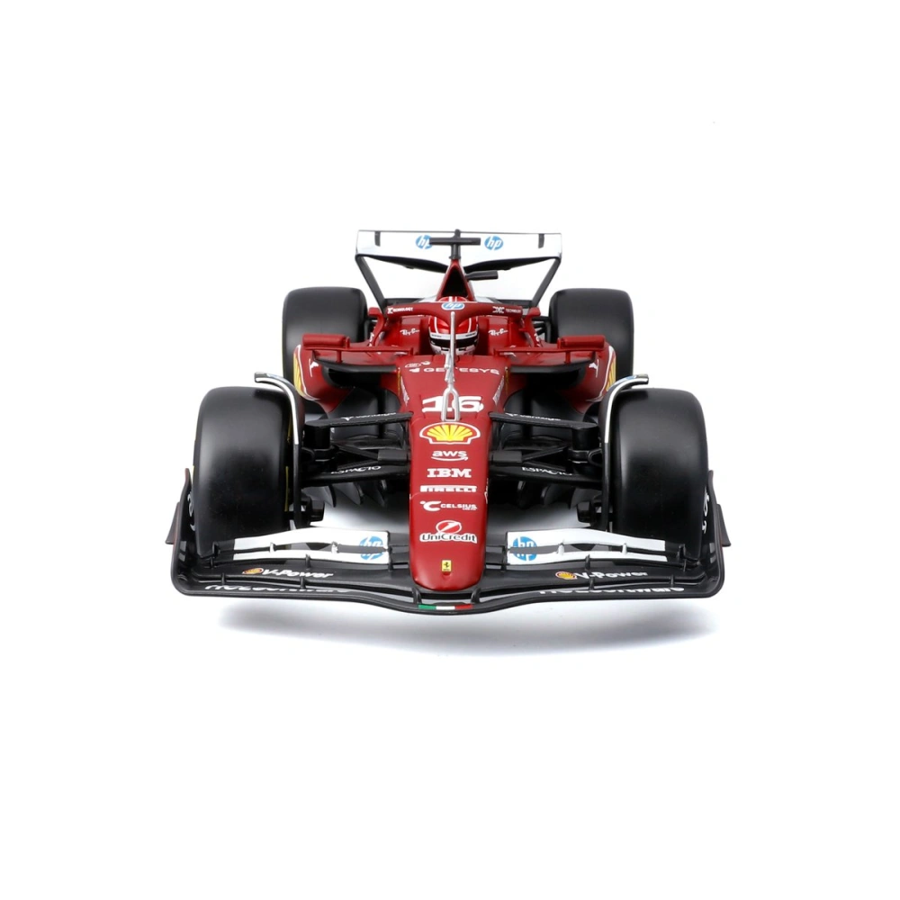 Bburago – RACE Formule F1 Ferrari SF-25 (2025) s helmou, #16 Charles Leclerc, 1:18