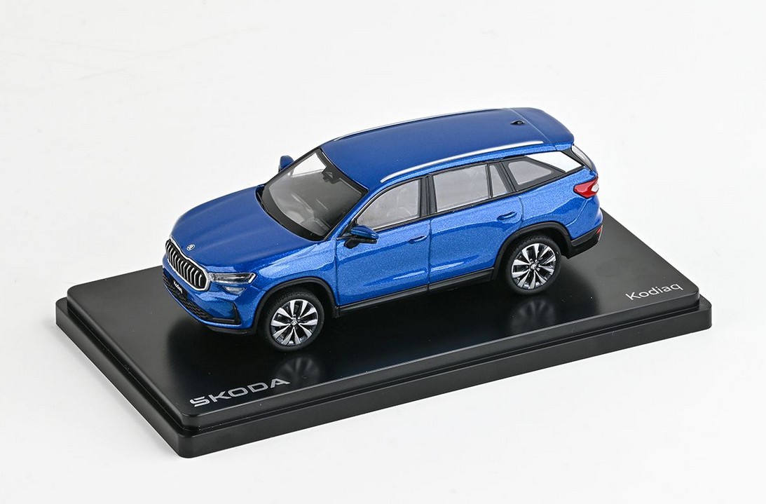 Abrex Škoda Kodiaq II (2023) Modrá Race Metalíza 1:43