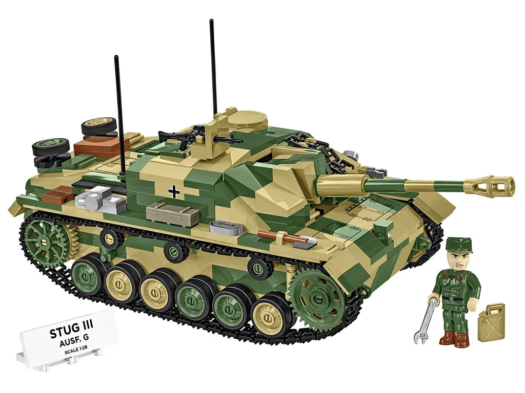 Cobi 2676 II WW StuG III Ausf. G, 1:28, 955 kostek