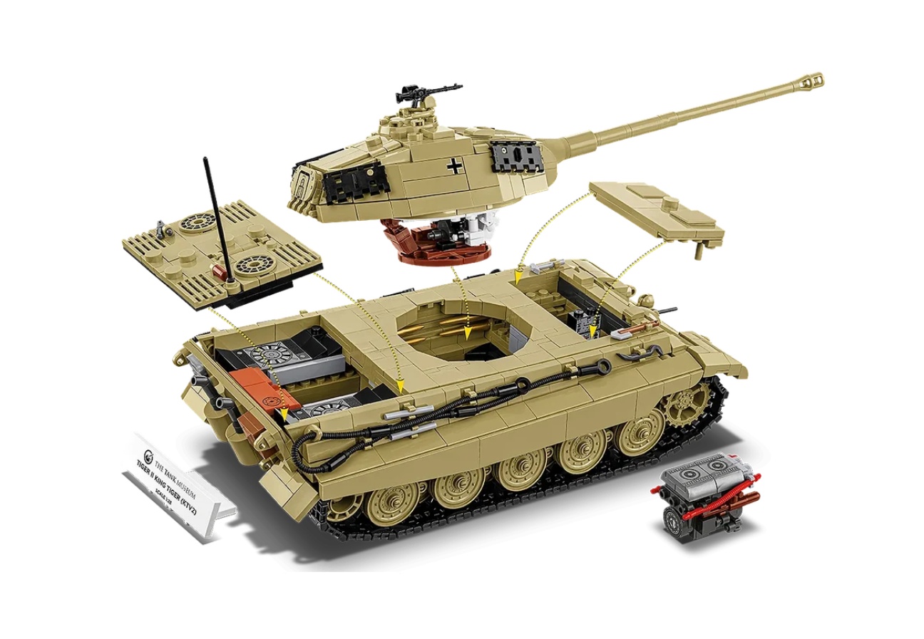 Cobi 2686 II WW Tiger II King Tiger (KTV2), 1:28, 1572 kostek