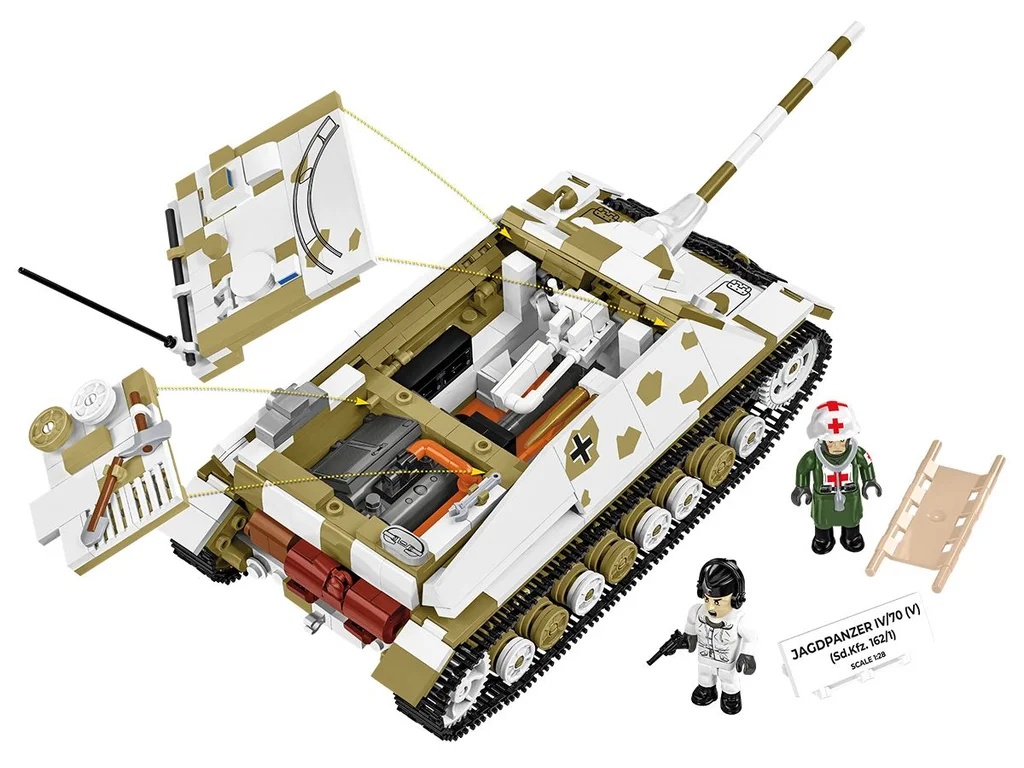 Cobi 2668 II WW Jagdpanzer IV/70 (V), 1:28, 1024 kostek, 2 f