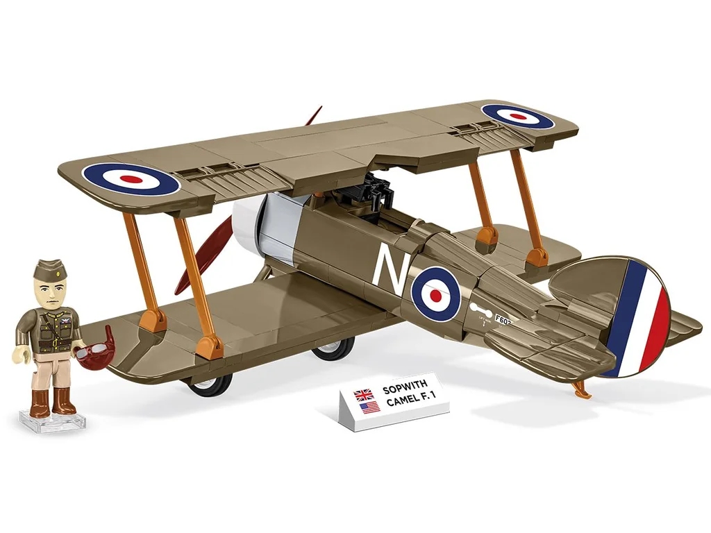 Cobi 2999 Great War SOPWITH F.1 CAMEL, 1:32, 186 kostek, 1 f