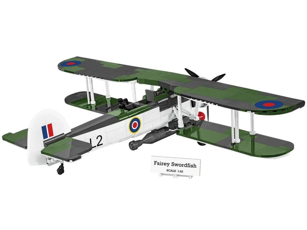 Cobi 5770 II WW FAIREY SWORDFISH, 1:32, 806 k, 2 f