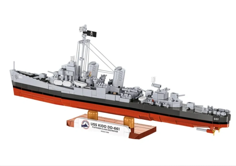 Cobi 4866 USS KIDD DD-661, 1:300, 706 kostek