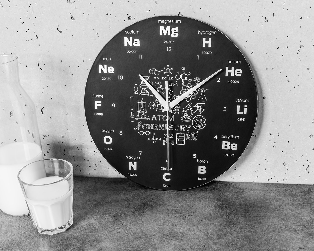 Gadget Master Nástěnné hodiny Chemik, průměr 30cm