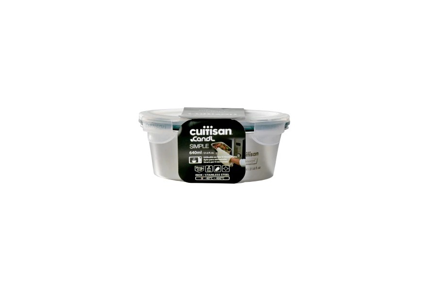 Nerezová kulatá dóza Cuitisan 640ml
