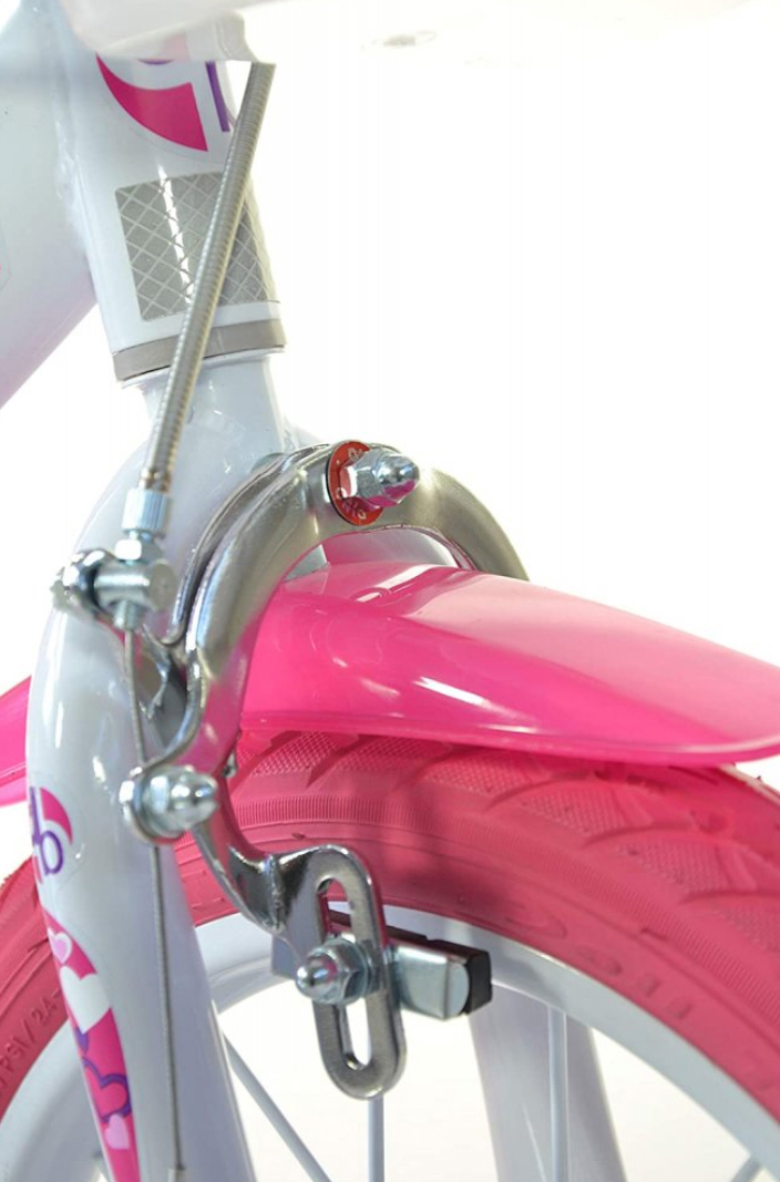 Dino Bikes Dětské kolo Little Heart 14" bílé