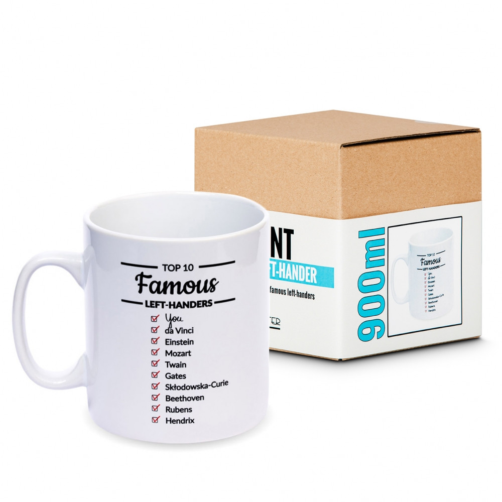 Gigantický Hrnek pro Leváky 800 ml.