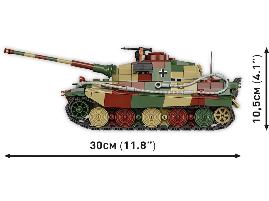 COBI 3113 II WW Panzer VI Ausf. B Königstiger, 1:35, 802 kostek