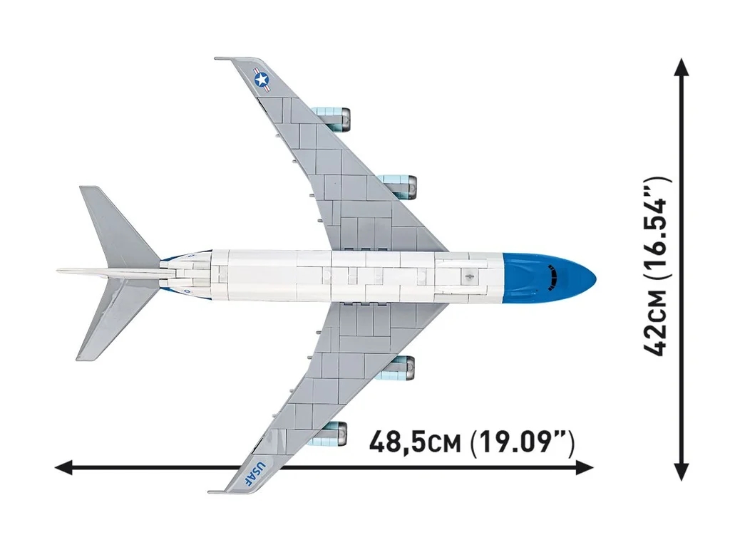 Cobi 26610A Boeing 747 Air Force One, 1:144, 1088 kostek
