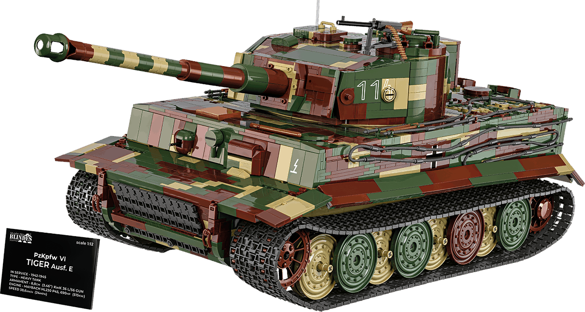 Německý tank PzKpfw VI TIGER Ausf. E COBI 2807 - Executive Edition WWII 1:12