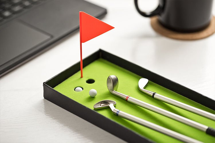 Sada golfových per deluxe