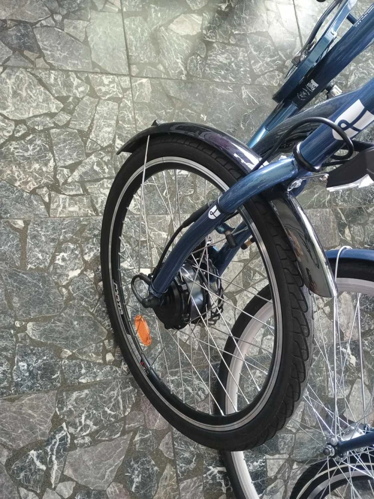 LIBERTY COMFY elektrická tříkolka 24" 6spd Disk, modrá, 36V 14Ah, Základní displej