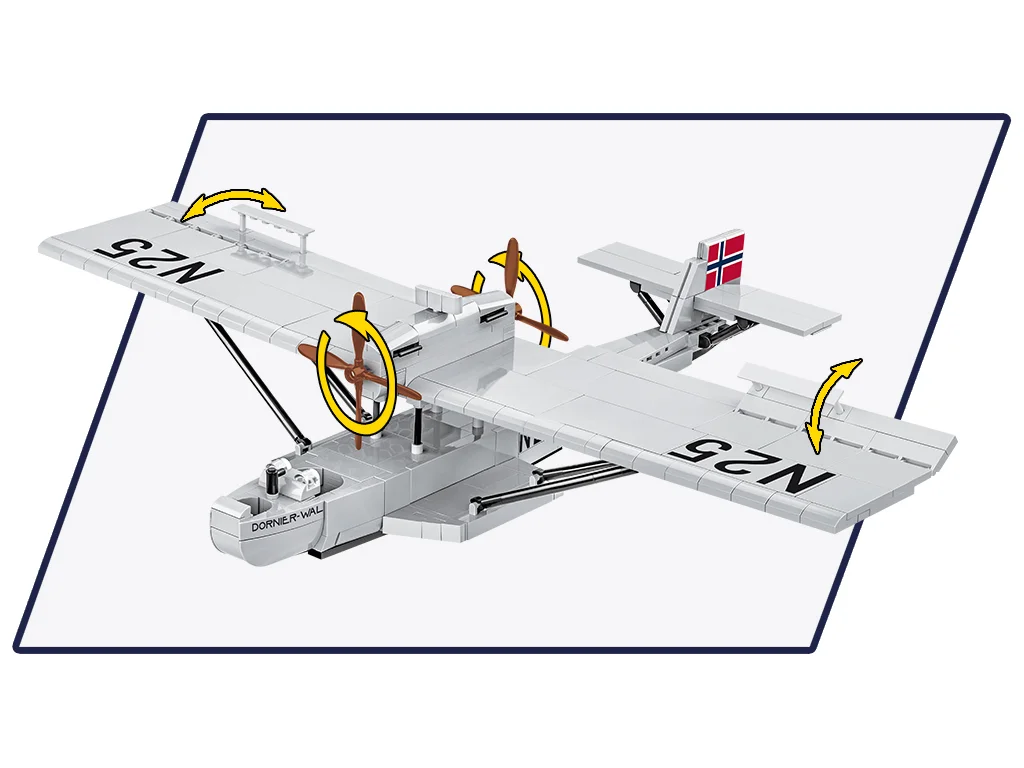 Cobi 1384 Dornier Do J Wal "Amundsen" N-25, 1:48, 483 kostek