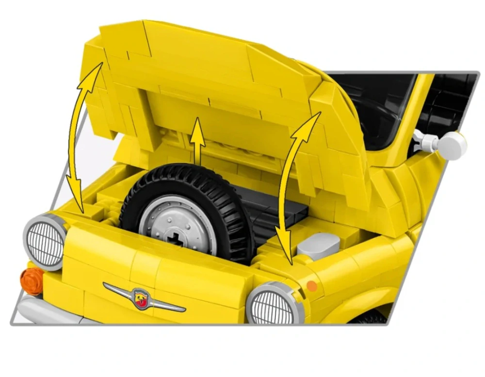 Cobi 24353 Fiat Abarth 595, EXECUTIVE EDITION, 1:12, 1223 kostek