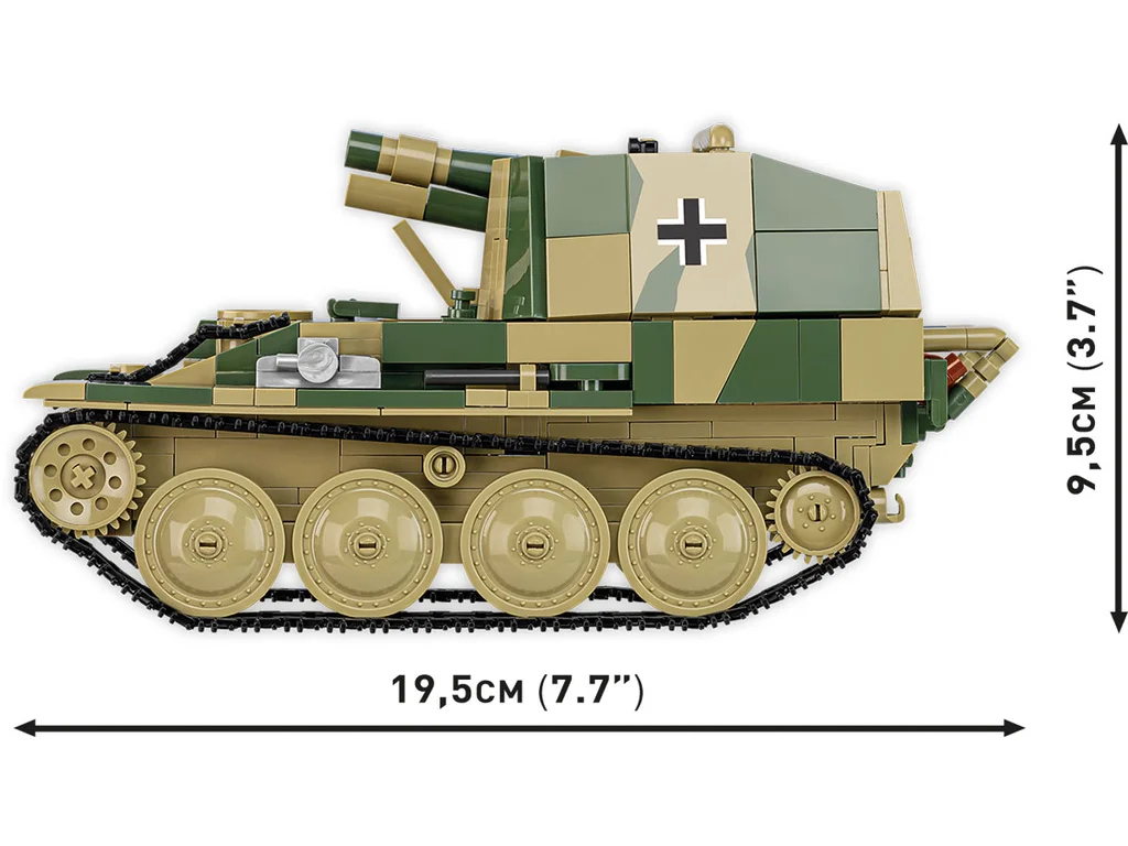 Cobi 2665 II WW Sd.Kfz. 138/1 Grille Ausf. M, 1:28, 720 kostek
