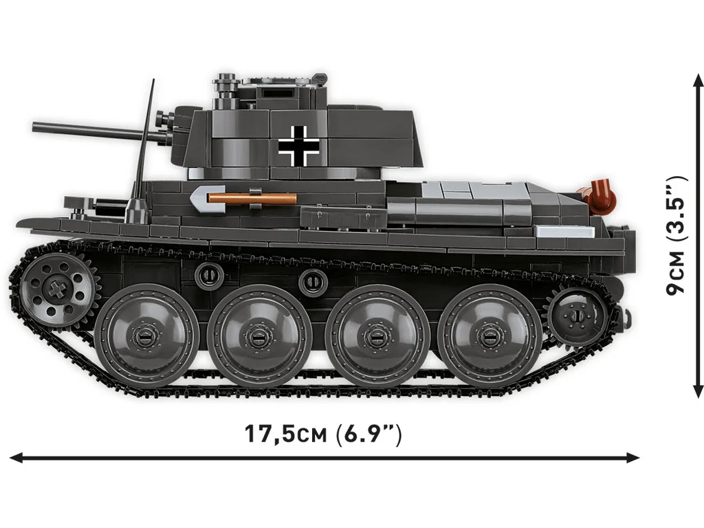 Cobi 2666 II WW Panzer 38(t)/ČKD LT vz. 38, 1:28, 690 kostek