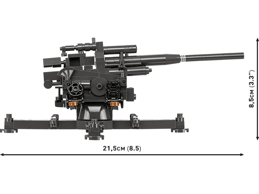 Cobi 3142 II WW 10,5 cm Flak 39, 1:35, 339 k, 2 f