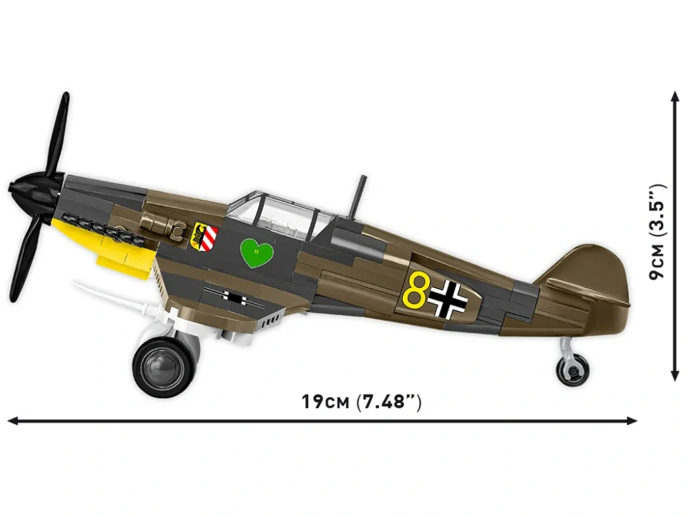 Cobi 5873 II WW Messerschmitt BF-109F, 1:48, 123 kostek