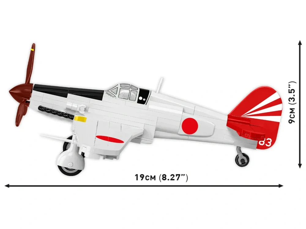 Cobi 5872 II WW Kawasaki Ki-61 Hien, 1:48, 141 kostek