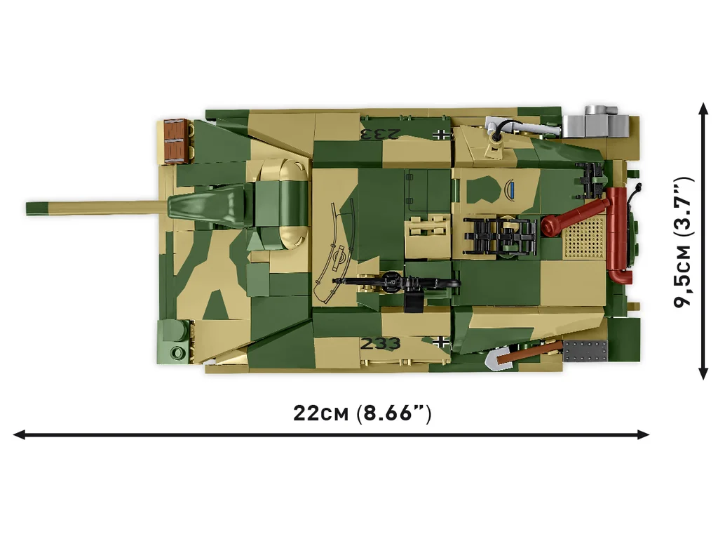 Cobi 2670 II WW Jagdpanzer 38(t) CHWAT (Odvážlivec), 1:28, 731 kostek