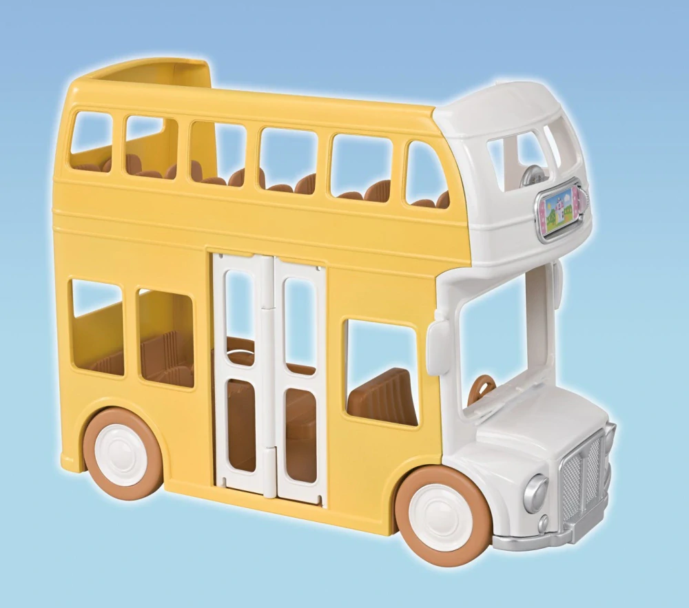 Dvoupatrový školkový autobus
