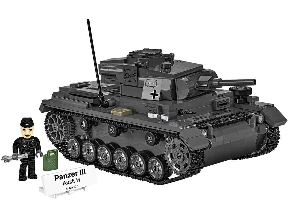 Cobi 2672 II WW Panzer III Ausf. H, 1:28, 963 kostek