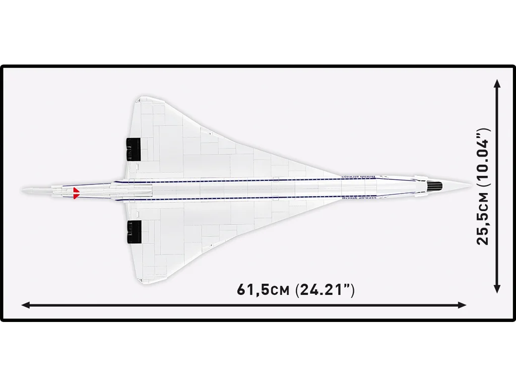 Cobi 1689 Concorde z Brooklands Museum, 1:100, 518 kostek