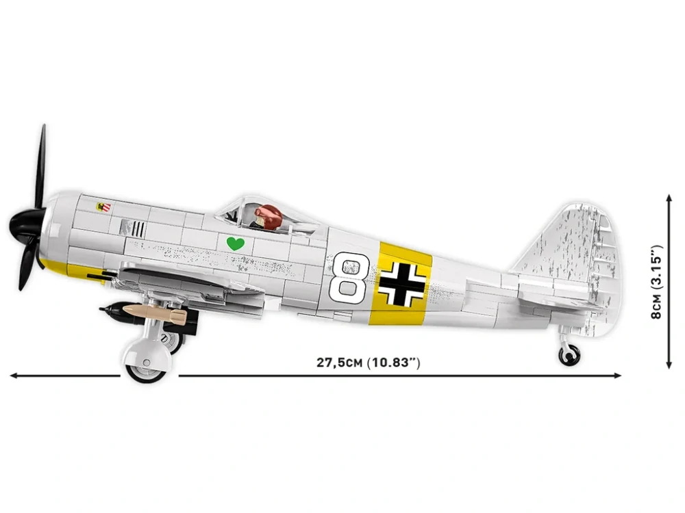 COBI 5775 II WW Focke-Wulf Fw 190 A-4, 1:32, 390 kostek