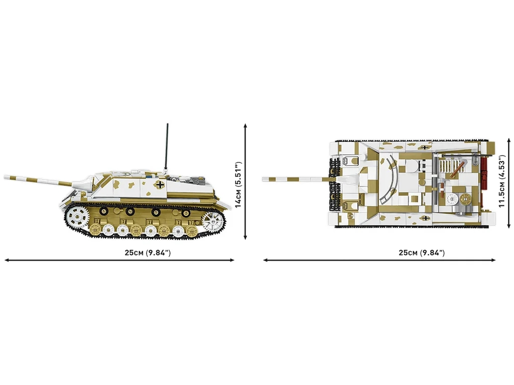 Cobi 2668 II WW Jagdpanzer IV/70 (V), 1:28, 1024 kostek, 2 f