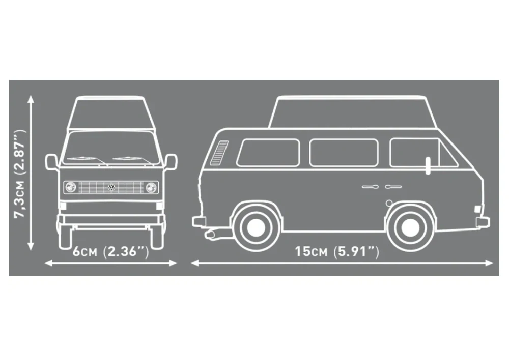 Cobi 24637 Volkswagen T3 Policie, 1:35, 144 kostek